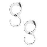 Maxbell Maxbell 2Pcs Adjustable Storage Hooks Portable Stable for Wardrobe Dormitory Pantry