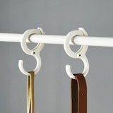 Maxbell Maxbell 2Pcs Adjustable Storage Hooks Portable Stable for Wardrobe Dormitory Pantry