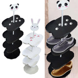 Maxbell Children Shoe Rack Shoe Shelf Standing Shoe Organizer for Entryway Hallway Panda