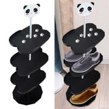 Maxbell Children Shoe Rack Shoe Shelf Standing Shoe Organizer for Entryway Hallway Panda