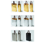 Maxbell Bottles Bags Storage Bag Reusable Gift Bag for Birthday Party Two gray