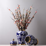 Maxbell Maxbell Ginger Jar Centerpiece Glazed Smooth for Home Living Room Floral Arrangement