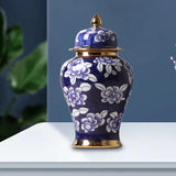 Maxbell Maxbell Ginger Jar Centerpiece Glazed Smooth for Home Living Room Floral Arrangement