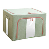 Maxbell Foldaway Quilt Organizer Bin 24L Practical Container for home Green