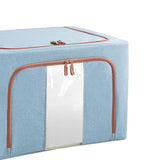 Maxbell Foldaway Quilt Organizer Bin 24L Practical Container for home Blue