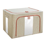 Maxbell Foldaway Quilt Organizer Bin 24L Practical Container for home Beige