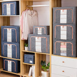 Maxbell Foldaway Quilt Organizer Bin 24L Practical Container for home Grey