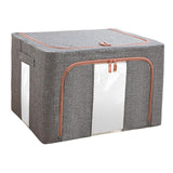 Maxbell Foldaway Quilt Organizer Bin 24L Practical Container for home Grey