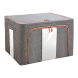 Maxbell Foldaway Quilt Organizer Bin 24L Practical Container for home Grey