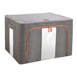 Maxbell Foldaway Quilt Organizer Bin 24L Practical Container for home Grey