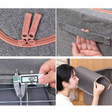 Maxbell Foldaway Quilt Organizer Bin 24L Practical Container for home Grey