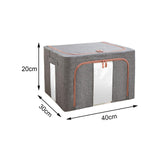 Maxbell Foldaway Quilt Organizer Bin 24L Practical Container for home Grey