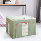 Maxbell Clothes Storage Bag Organizer 66L Clear Window for Toys Bed Sheets Comforter Green