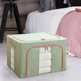 Maxbell Clothes Storage Bag Organizer 66L Clear Window for Toys Bed Sheets Comforter Green