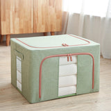 Maxbell Clothes Storage Bag Organizer 66L Clear Window for Toys Bed Sheets Comforter Green