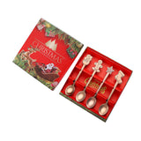 Maxbell 4x Mini Coffee Spoons Stainless Steel Spoon for Cafe Room Dessert Rose Aureate