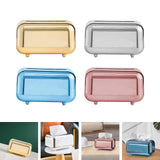Maxbell Tissue Holder Multipurpose Elegant Rectangular for Dorm Night Stands Vehicle Aureate