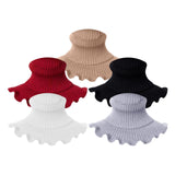 Maxbell Woman Winter Bib Pullover Collar Cover Neck Warmer Scarf Practical Cozy Red
