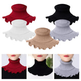 Maxbell Woman Winter Bib Pullover Collar Cover Neck Warmer Scarf Practical Cozy Red