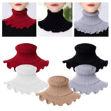 Maxbell Woman Winter Bib Pullover Collar Cover Neck Warmer Scarf Practical Cozy Red