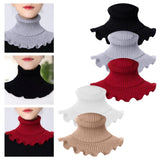 Maxbell Woman Winter Bib Pullover Collar Cover Neck Warmer Scarf Practical Cozy Red