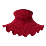 Maxbell Woman Winter Bib Pullover Collar Cover Neck Warmer Scarf Practical Cozy Red