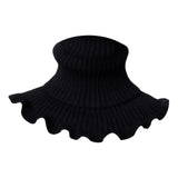 Maxbell Woman Winter Bib Pullover Collar Cover Neck Warmer Scarf Practical Cozy Black