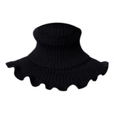 Maxbell Woman Winter Bib Pullover Collar Cover Neck Warmer Scarf Practical Cozy Black