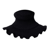 Maxbell Woman Winter Bib Pullover Collar Cover Neck Warmer Scarf Practical Cozy Black