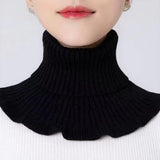 Maxbell Woman Winter Bib Pullover Collar Cover Neck Warmer Scarf Practical Cozy Black