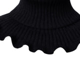 Maxbell Woman Winter Bib Pullover Collar Cover Neck Warmer Scarf Practical Cozy Black