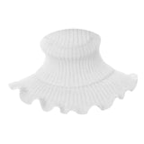 Maxbell Woman Winter Bib Pullover Collar Cover Neck Warmer Scarf Practical Cozy White