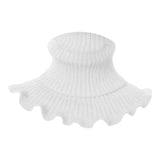 Maxbell Woman Winter Bib Pullover Collar Cover Neck Warmer Scarf Practical Cozy White