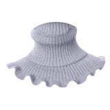 Maxbell Woman Winter Bib Pullover Collar Cover Neck Warmer Scarf Practical Cozy Grey