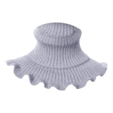 Maxbell Woman Winter Bib Pullover Collar Cover Neck Warmer Scarf Practical Cozy Grey
