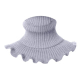 Maxbell Woman Winter Bib Pullover Collar Cover Neck Warmer Scarf Practical Cozy Grey