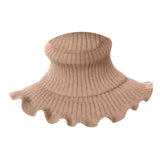 Maxbell Woman Winter Bib Pullover Collar Cover Neck Warmer Scarf Practical Cozy Brown