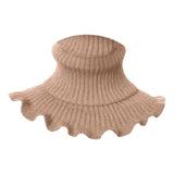 Maxbell Woman Winter Bib Pullover Collar Cover Neck Warmer Scarf Practical Cozy Brown