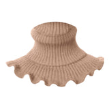 Maxbell Woman Winter Bib Pullover Collar Cover Neck Warmer Scarf Practical Cozy Brown