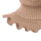 Maxbell Woman Winter Bib Pullover Collar Cover Neck Warmer Scarf Practical Cozy Brown