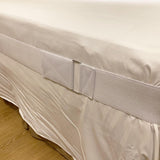 Maxbell Universal Bed Sheet Holder Straps Bed Sheet Fixing Belt for Mattress Sheet White