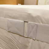 Maxbell Universal Bed Sheet Holder Straps Bed Sheet Fixing Belt for Mattress Sheet White