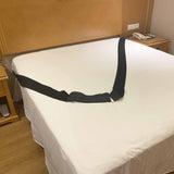 Maxbell Universal Bed Sheet Holder Straps Bed Sheet Fixing Belt for Mattress Sheet Black