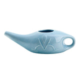 Maxbell 280ml Ceramic Neti Pot Nasal Irrigator Pot for Removes Dust Nose Washing Blue