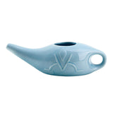 Maxbell 280ml Ceramic Neti Pot Nasal Irrigator Pot for Removes Dust Nose Washing Blue