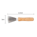 Maxbell Hair Grooming Brush Cleaner Effective Hair Brush Cleaner Wooden Handle