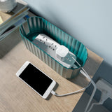 Maxbell Cable Management Box Cord Hider for USB Hub Power Strips desk Floor Green