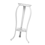 Maxbell Iron Art Flowerpot Shelf Planter Storage Display Stand Height 80cm Round White