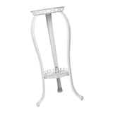 Maxbell Iron Art Flowerpot Shelf Planter Storage Display Stand Height 80cm Round White