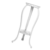 Maxbell Iron Art Flowerpot Shelf Planter Storage Display Stand Height 80cm Round White